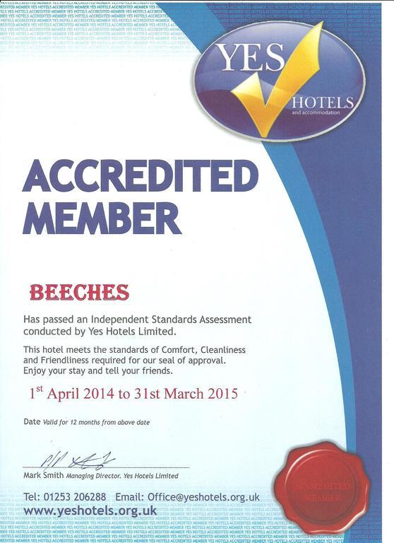 Beeches Hotel Blackpool Ngoại thất bức ảnh